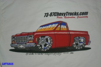 73-87Chevytrucks.com T-shirt